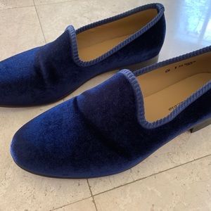 Del Toro Velvet Blue shoes size 10.5